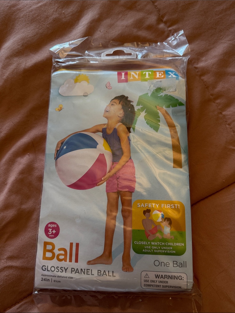 🌊 Intex Glossy Panel Beach Ball - Multicolor NEW